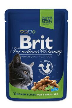 Brit Premium Cat kapsa Chicken Slices for Steril 100g