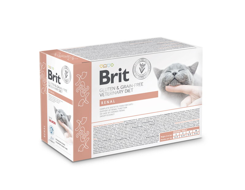 Brit VD Cat Pouch fillets in Gravy Renal 12x85g