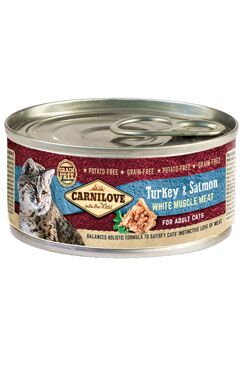 Carnilove White konz Mus Meat Turkey&Salmon Cats 