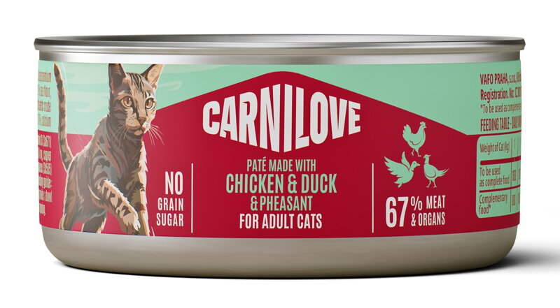 Carnilove Cat Can Paté Chicken,Duck&Pheasant 100g