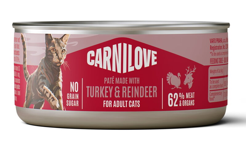 Carnilove Cat Can Paté Turkey & Reindeer 100g
