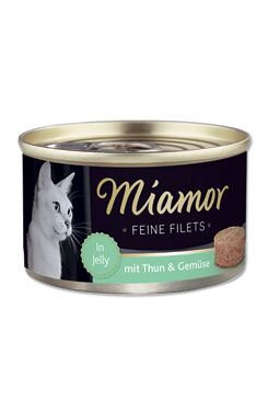 Miamor Cat Filet konzerva tuňák+zelenina v želé 100g