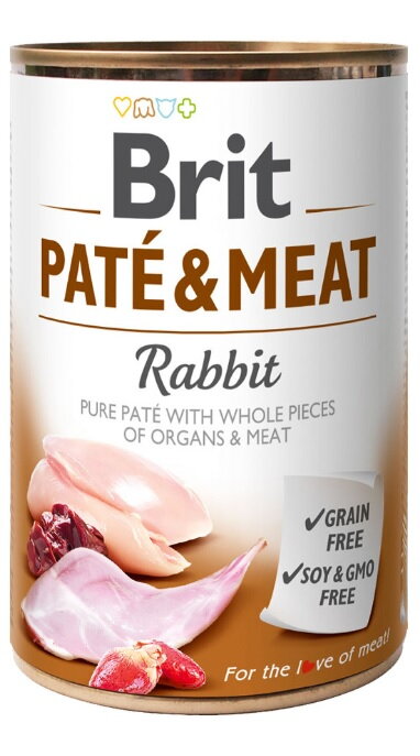 Brit Dog konz Paté & Meat Rabbit 400g