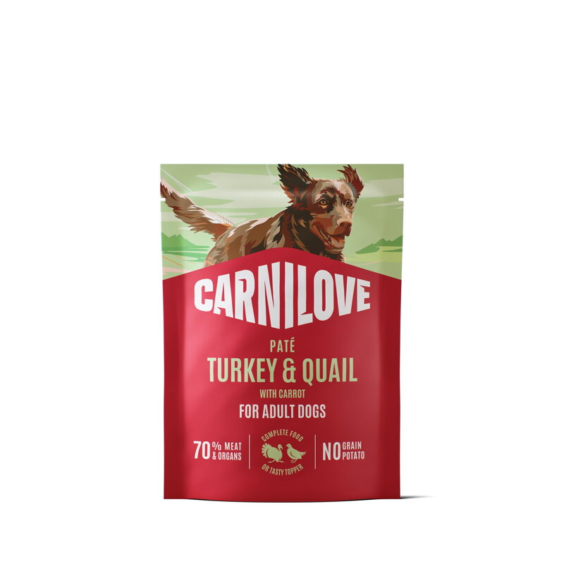 Carnilove Dog Pouch Paté Turkey&Quial+Carrot 300g