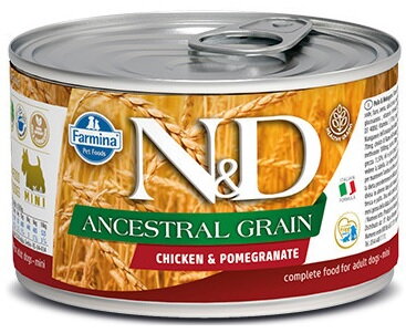 N&D DOG LOW GRAIN Adult Chicken &Pomegranate Mini 140g N&D DOG LOW GRAIN Adult Chicken &Pomegranate Mini 140g