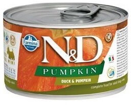 N&D DOG PUMPKIN Adult Duck & Pumpkin Mini 140g