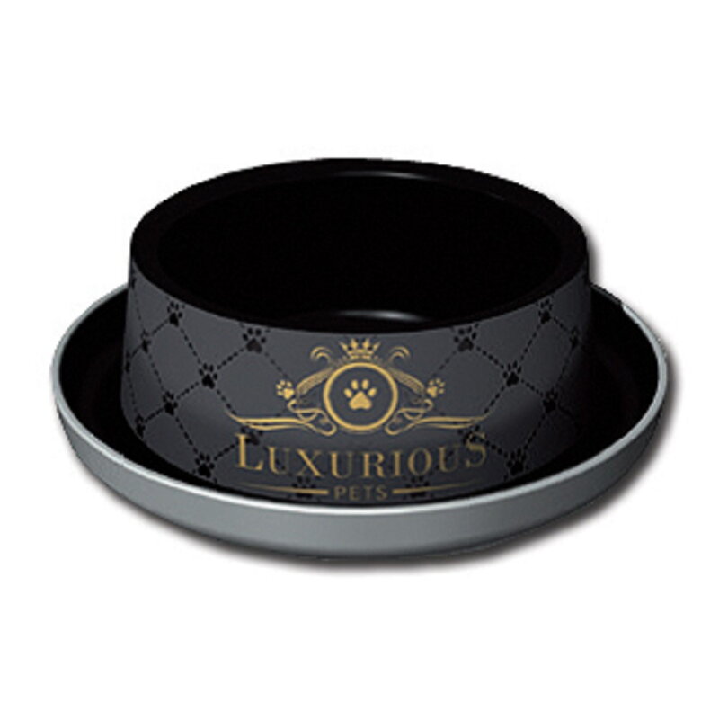 Miska plast LUXURIOUS 1 černá 350ml