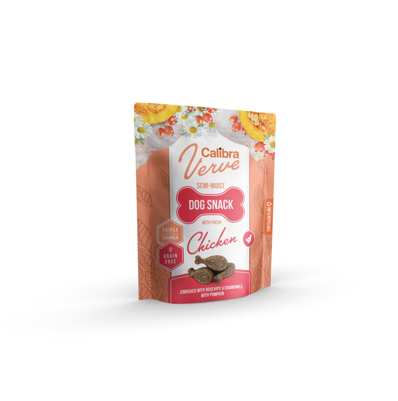 Calibra Dog Verve Semi-Moist Snack Fresh Chicken 150g Calibra Dog Verve Semi-Moist Snack Fresh Chicken 150g