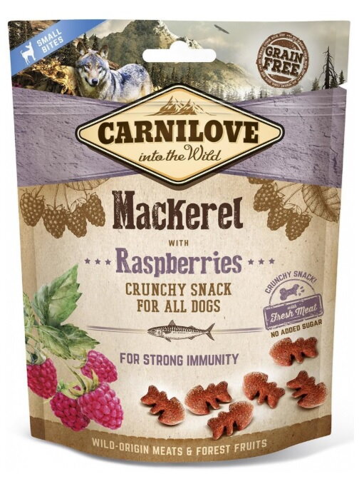 Carnilove Dog Crunchy Snack Mackerel&Raspberries 200g Carnilove Dog Crunchy Snack Mackerel&Raspberries 200g